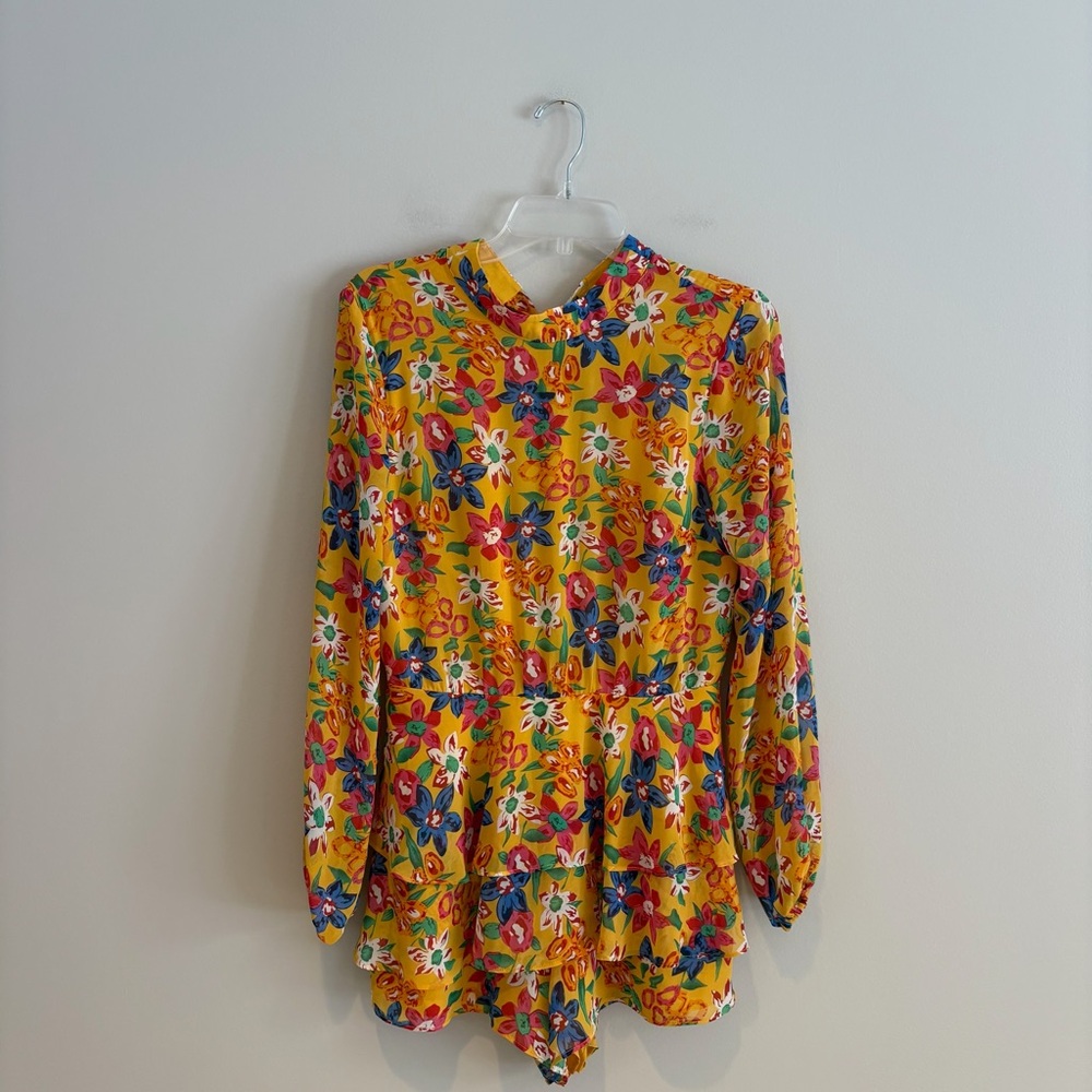 Endless Rose Yellow Floral Romper